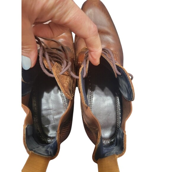 Stacy Adams 25325-240 Men's Rupert Plain Toe Lace And Gore Boot Brown 10M - Picture 6 of 9